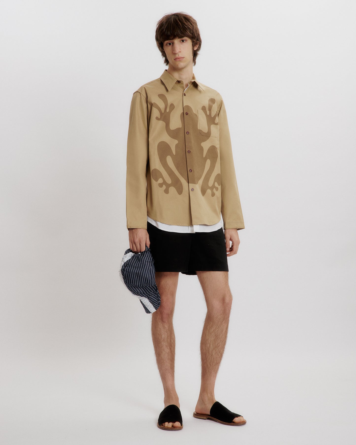 The hidden frog reversible overshirt