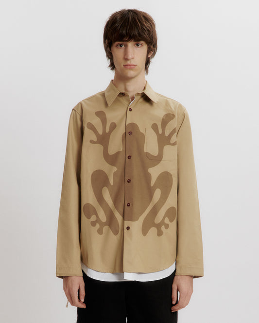 The hidden frog reversible overshirt